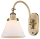 Cone Sconce, Brushed Brass, Matte White, Matte White