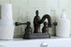 Kingston Brass 4" Centerset Bathroom Faucet, Oil Rubbed Bronze