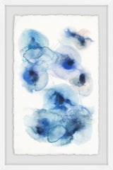 "Cosmic Indigo" Framed Painting Print, 24"x36"