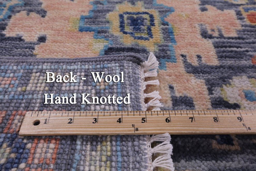 Handmade Turkish Oushak Wool Rug 6' 6" X 9' 2" - Q13354