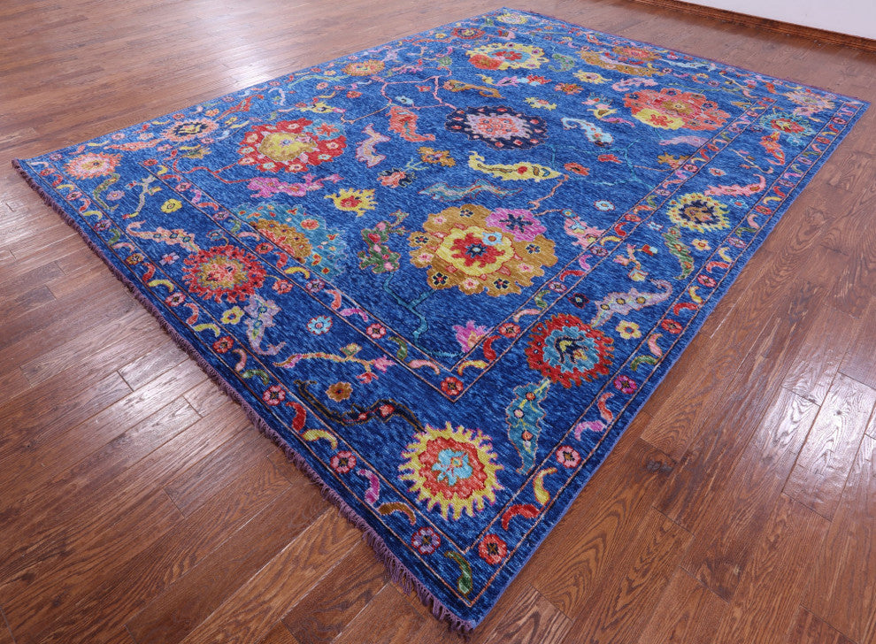 10' 3" X 13' 9" Turkish Oushak Handmade Wool Rug - Q16103