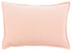 Surya Cotton Velvet Peach Pillow Shell With Polyester Insert 13"H X 19"W