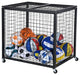 VEVOR Rolling Sports Ball Storage Cart Garages Sports Equipment Organizer Steel