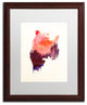 Robert Farkas ''Love Forever'' Art, Wood Frame, White Mat, 20x16