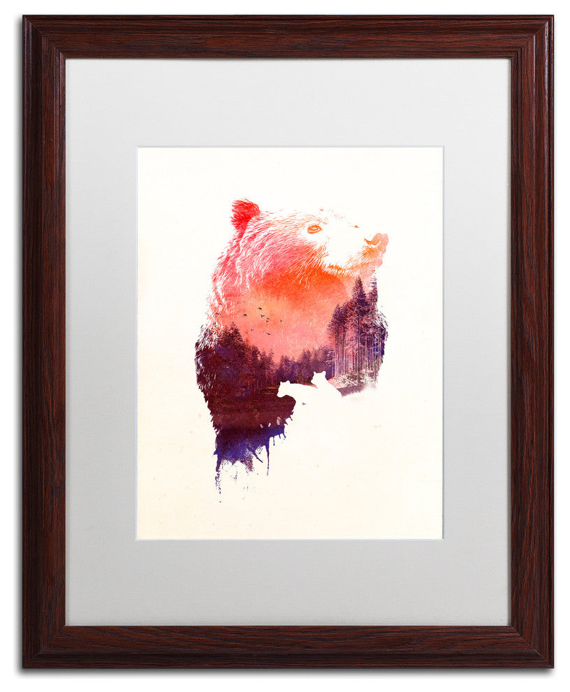 Robert Farkas ''Love Forever'' Art, Wood Frame, White Mat, 20x16