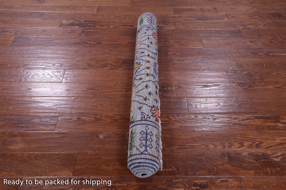 Turkish Oushak Hand-Knotted Wool Rug 4' 2" X 6' 1" - Q15334