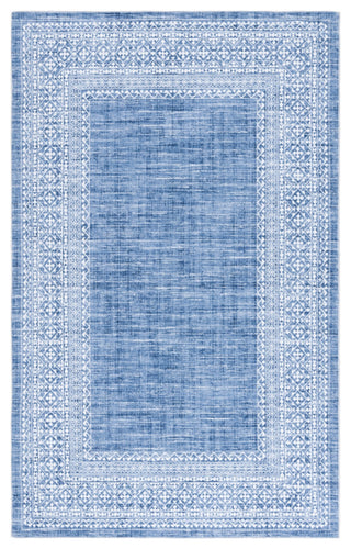 Safavieh Arizona Machine-Washable Collection ARZ303 Rug, Blue/Ivory, 6'x9'