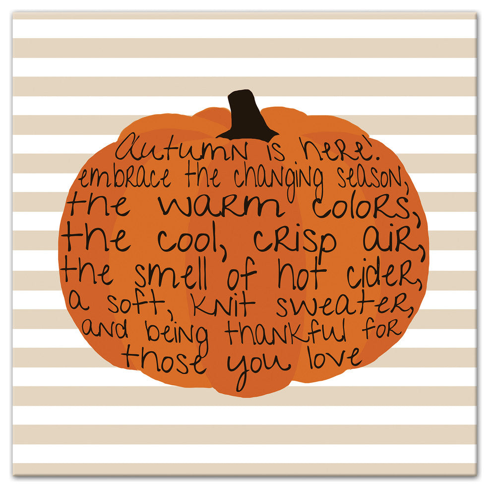Embrace Autumn 24x24 Canvas Wall Art