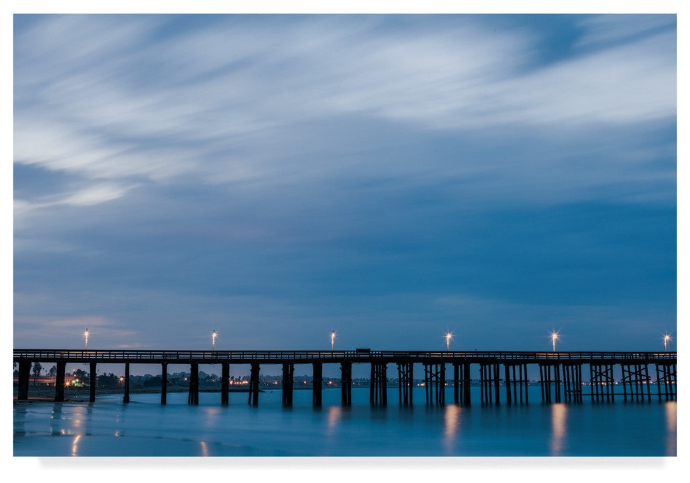 Chris Moyer ''Pier Blue Sky'' Canvas Art, 47"x30"