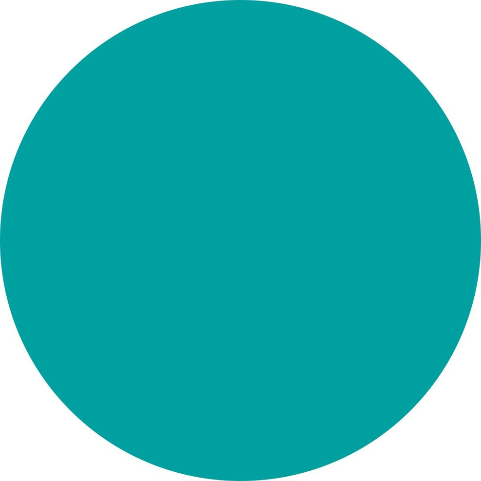 Big Flower Wall Decal, 28", 22" and 16", Turquoise