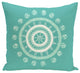 Beachy Keen Geometric Print Pillow, Jade, 26"x26"