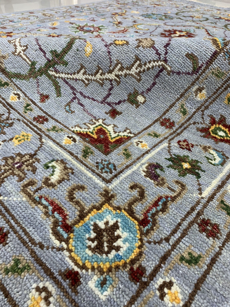 EORC Gray Hand Knotted Wool Bidjar Collection Rug, 8'x10'