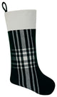 Christmas Green Woven Stocking