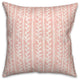Blush Watercolor Vines 18x18 Spun Poly Pillow
