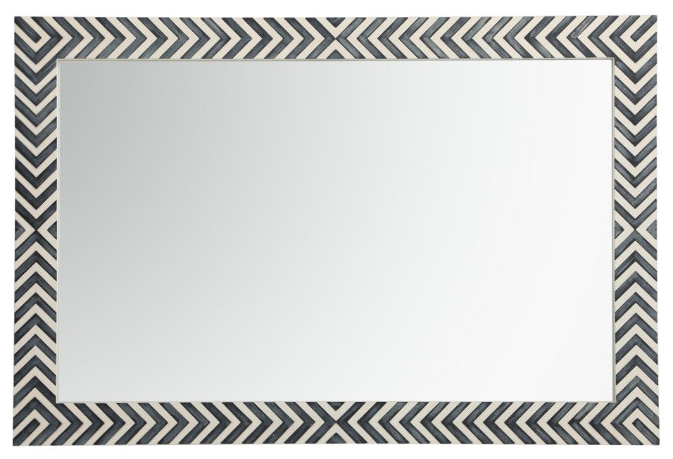 Omar Rectangle Mirror, 28", Chevron
