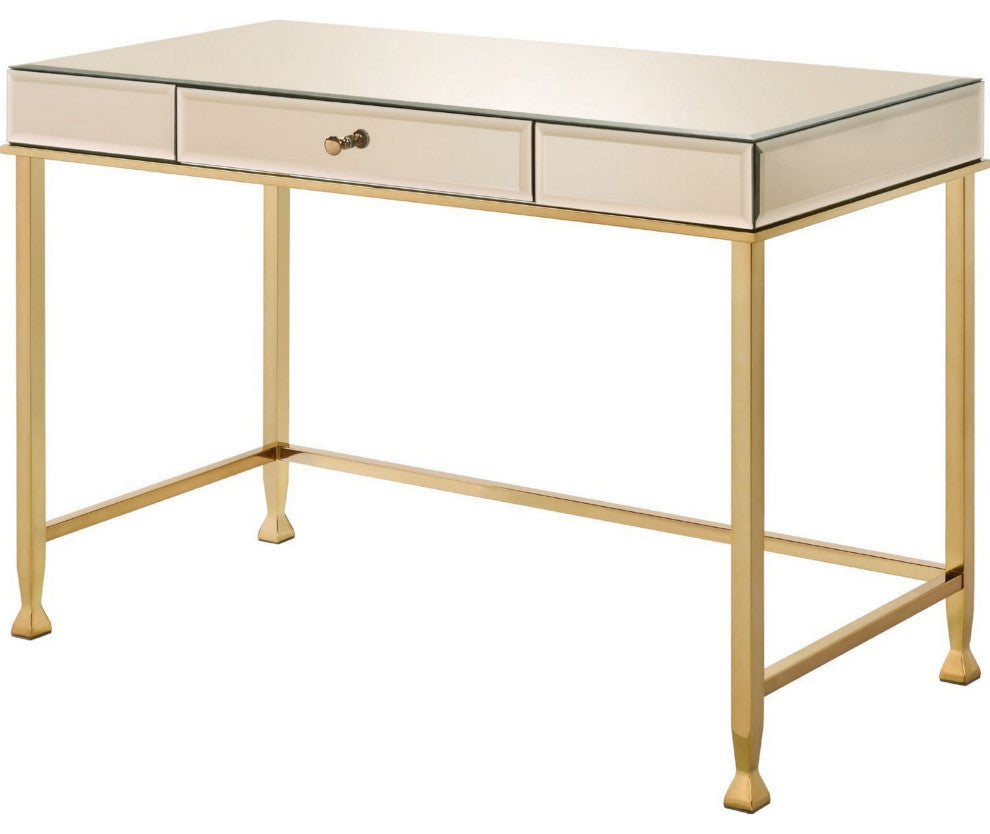 Benzara BM250400 Rectangular Storage Writing Desk, Pink