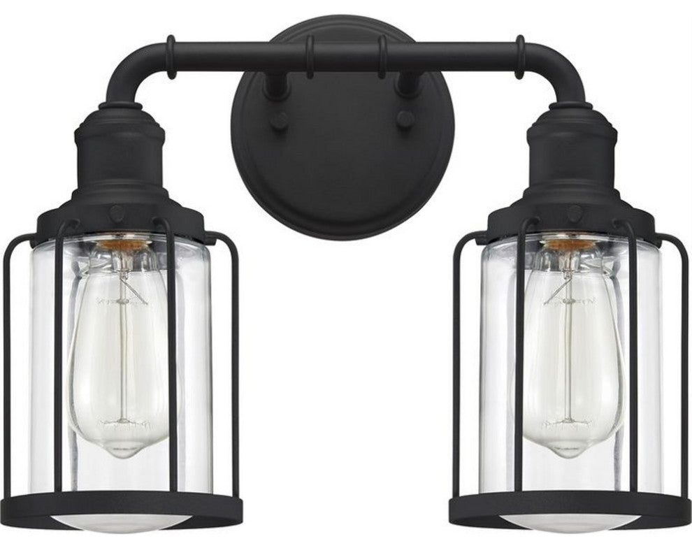 Quoizel LUD8615EK Two Light Bath, Earth Black Finish
