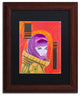 'Astro-Anna I' Matted Framed Art, Wood Frame, Black Matte, 14x11
