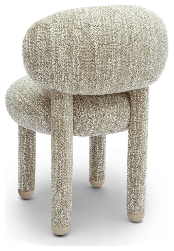Manu Performance Fabric Vanity Side Chair, Beige