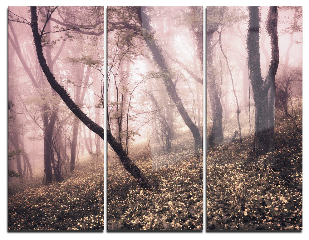 "Vintage Autumn Landscape" Photo Metal Wall Art, 3 Panels, 36"x28"