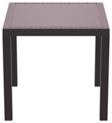 Compamia Orlando Outdoor Square Dining Table, Brown