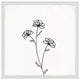 "Poppy Outline" Framed Painting Print, 32x32