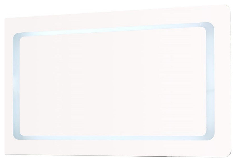48" Rectangular Led Bordered Illuminated Mirror With Bluetooth Speakers