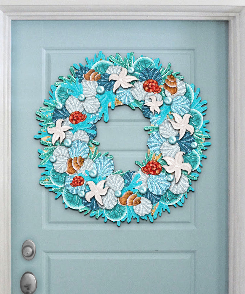 Coastal Wreath Door Hanger