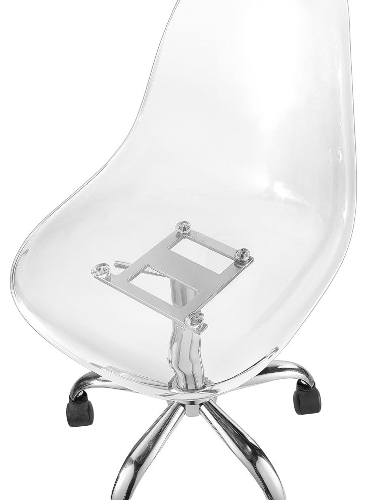 Clarion Office Chair, Chrome