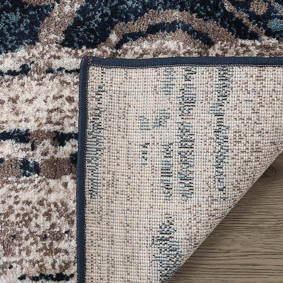 LNC Mat Indoor Distressed Vintage Abstract Area Rug, 8' X 10'