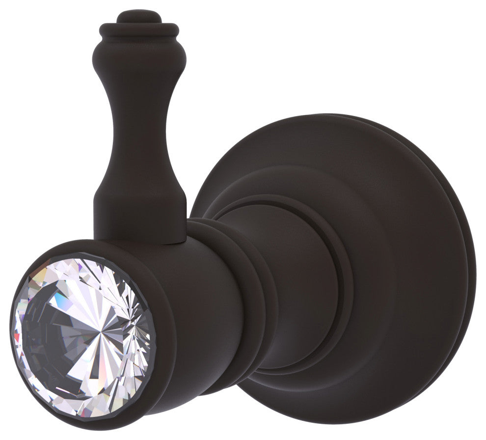 Carolina Crystal Robe Hook, Oil Rubbed Bronze