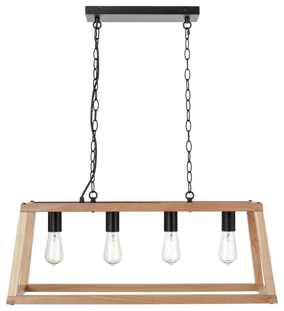 Bristol Wood Pendant Lamp, Natural
