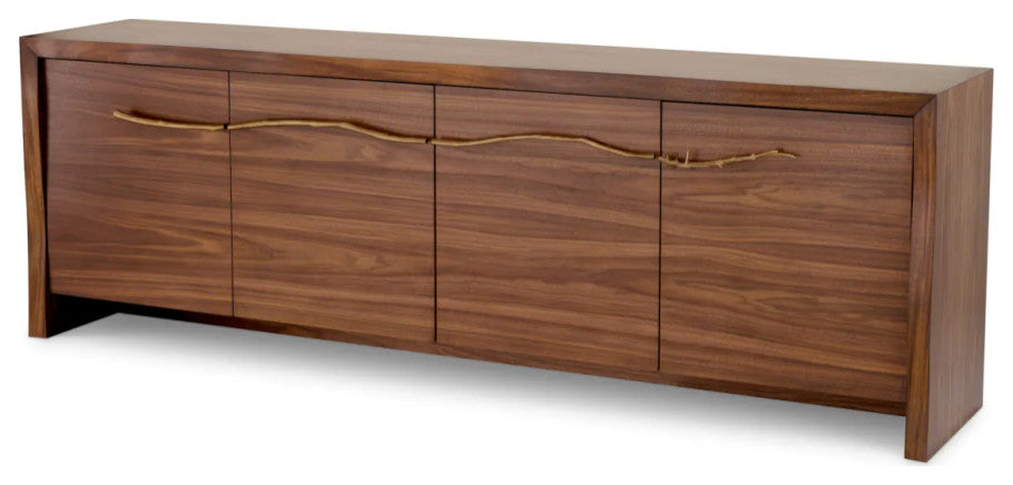 Walnut Veneer 4-Door Dresser, Eichholtz Charford