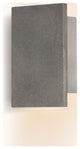 Tersus Outdoor LED Sconce, Uplight/Downlight, Black Concrete, Soft White