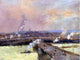 Eugene-Louis Boudin The Pont Boieldieu Rouen, 21"x28" Wall Decal