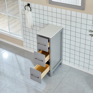 Vanity Art Vanity Cabinet, 12", Gray