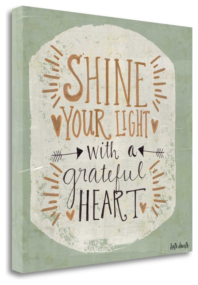 "Grateful Heart" By Katie Doucette, Giclee Print on Gallery Wrap Canvas
