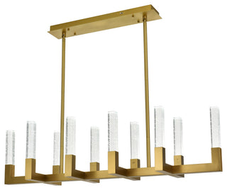 48" Adjustable LED Pendant, Satin Gold