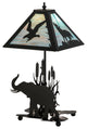22H Wildlife on the Loose W/Lighted Base Table Lamp
