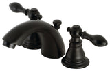 KB950ACL Widespread Bathroom Faucet With Plastic Pop-Up, Matte Black