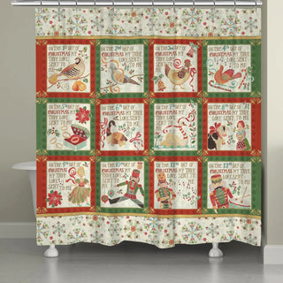 Laural Home Twelve Days Shower Curtain