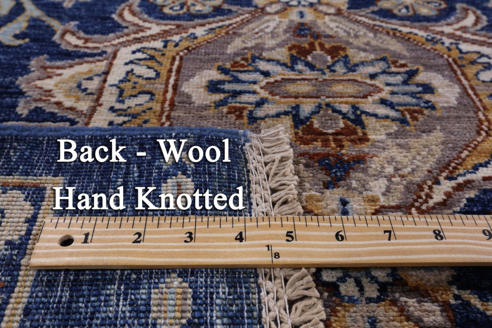 6' 7" X 10' 3" Persian Tabriz Handmade Wool Rug Q8332