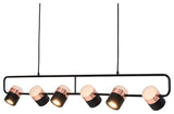 Ling Pendant, Black/Copper