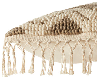 Jaipur Living Takeo Chevron Olive/Ivory Down Pillow, 22"