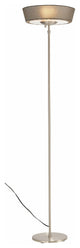 16" X 16" X 71" Brushed Steel Metal 300W Torchiere