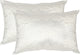 Quilted Medallion Pillows, Set of 2, White, Down Feather Filler