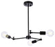 Florence 3-Light Black Pendant