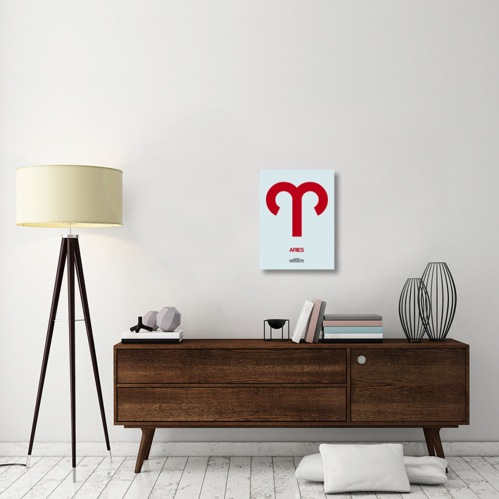 "Aries Zodiac Sign Red" Fine Art Print