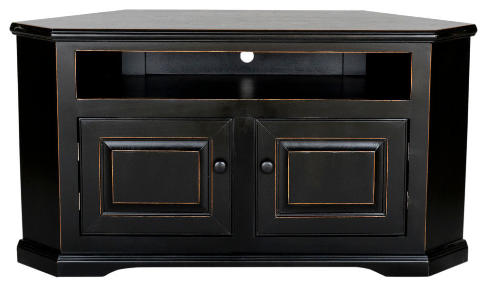Eagle Furniture 40" Savannah Wide-Screen Corner TV Cart, Iron Ore