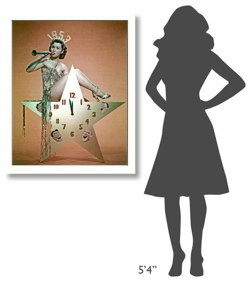 Happy New Year 1953, Debbie Reynolds, 32x40